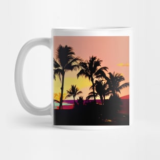Palms at Sunset Mug